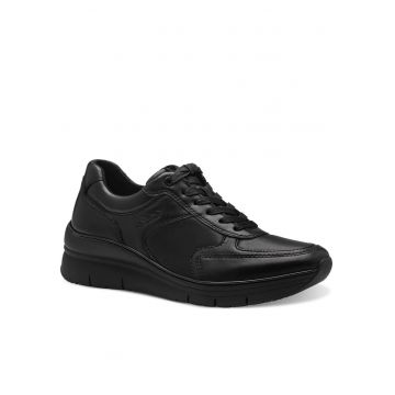 Tenisi dama 1-23764-43 007 -  Piele naturala - Negru -