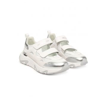 Tenisi dama -  piele naturala - alb - velcro -