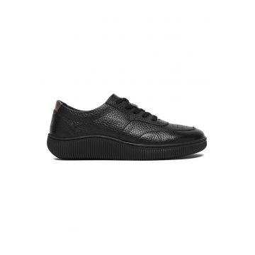 Tenisi dama -  piele naturala - negru -