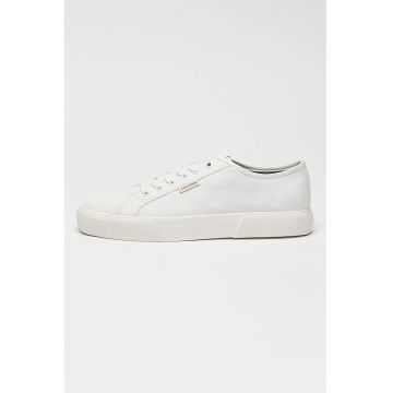 Tenisi low-cut din panza Vulc - Alb optic