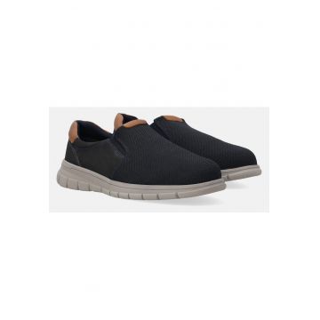 Tenisi slip-on cu insertii din textil