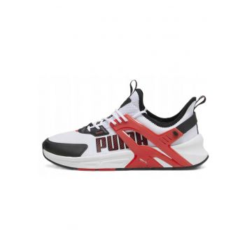 Adidasi sport  Pacer+ - talpa intermediara conturata - partea superioara din plasa - alb