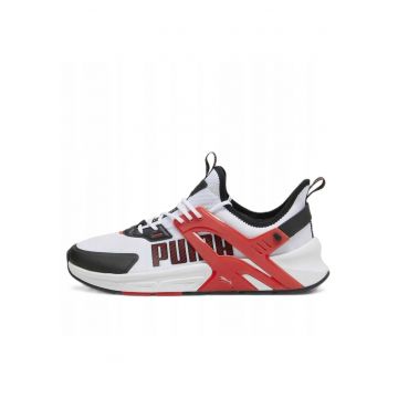 Adidasi sport  Pacer+ - talpa intermediara conturata - partea superioara din plasa - alb