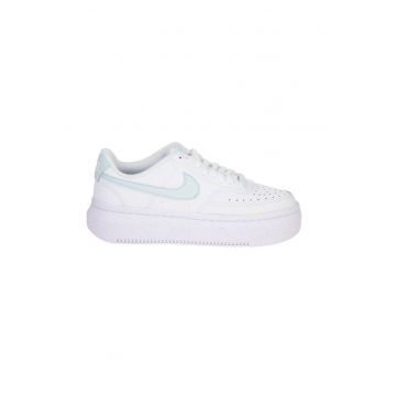 Pantofi dama  alb - piele naturala - toc platforma - udwqfversal