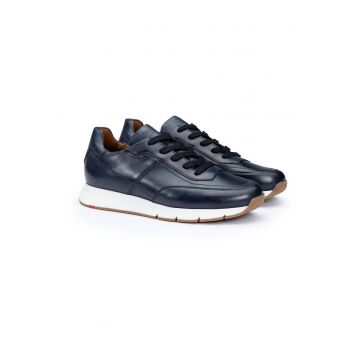 Pantofi sport  AMSTERDAM piele albastru - Albastru