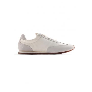 Pantofi sport Blair din piele intoarsa cu insertii din material textil - Alb murdar