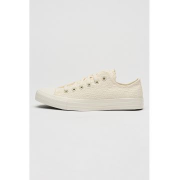 Pantofi sport Chuck Taylor All Star cu broderie - Alb