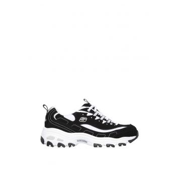 Pantofi sport cu detaliu logo D'Lites - Alb/Negru