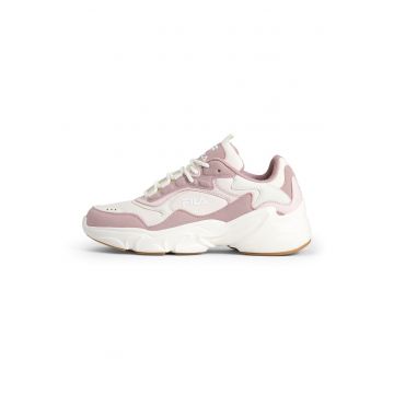 Pantofi sport cu garnituri din piele ecologica Collene CB - Lila pal/Bej deschis