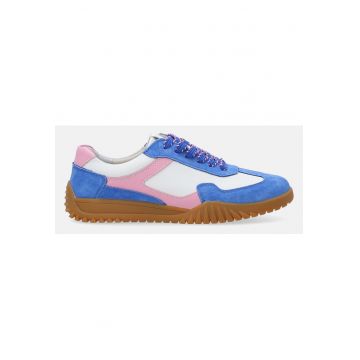 Pantofi sport cu model colorblock si profil jos