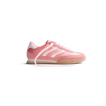 Pantofi sport de piele cu garnituri de piele intoarsa Nanyuki - Roz