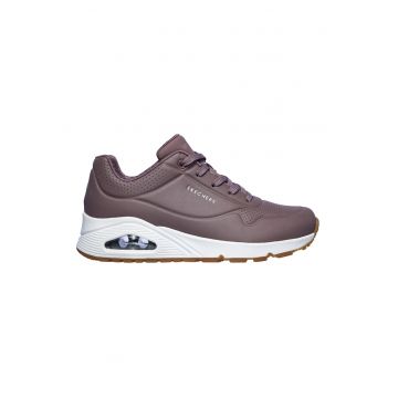 Pantofi sport de piele ecologica Uno Stand On Air - Mov prafuit