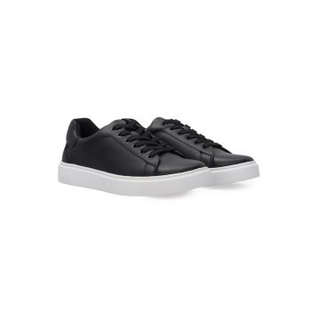 Pantofi sport de piele uni