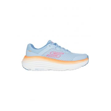 Pantofi sport de plasa cu brant moale - pentru alergare Max - Albastru pastel/Roz pastel/Portocaliu mandarina