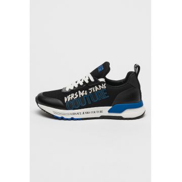 Pantofi sport de plasa cu logo Dynamic - Negru