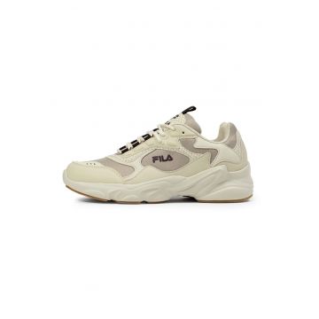 Pantofi sport din material textil cu garnituri din piele ecologica Collene A - Maro taupe/Bej deschis