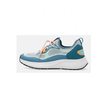 Pantofi sport din material textil si talpa wedge