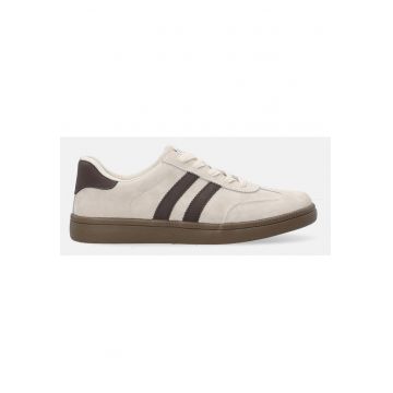 Pantofi sport din piele intoarsa si material textil