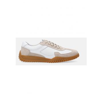 Pantofi sport in doua culori cu insertii de piele intoarsa