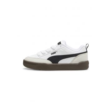 Pantofi sport Park Lifestyle cu detalii de piele intoarsa - Alb/Negru