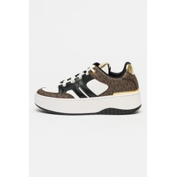 Pantofi sport Ryder cu imprimeu - Alb/Negru/Maro