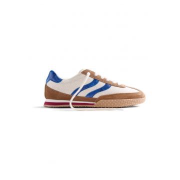 Pantofi sport textili Blomkest - Bej/Albastru