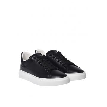Pantofi sport uni de piele - Negru