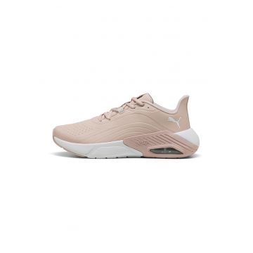 Pantofi X-Cell Nova din piele ecologica pentru alergare - Alb optic/Roz prafuit