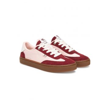 Tenisi dama  613120R59W080 - piele naturala - rosu/roz
