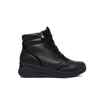 Tenisi dama -  Co 02F 9-26103-45 - piele naturala - negru