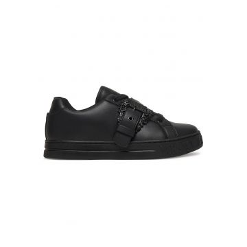 Tenisi dama -  material piele naturala - negru
