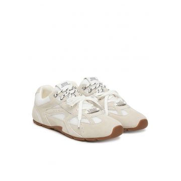 Tenisi dama -  piele naturala - alb - confortabili -