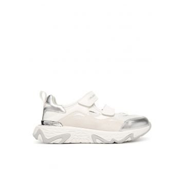 Tenisi dama -  piele naturala - alb - velcro