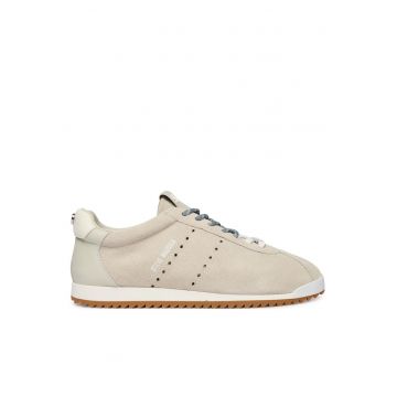 Tenisi dama  piele naturala - gri - material sintetic -