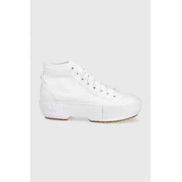 adidas Originals teniși Nizza GZ8858 femei, culoarea alb GZ8858-WHT/GUM3