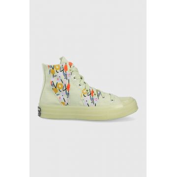 Converse teniși Chuck 70 Womens History Month femei, culoarea gri A01730C-Olive.Aura