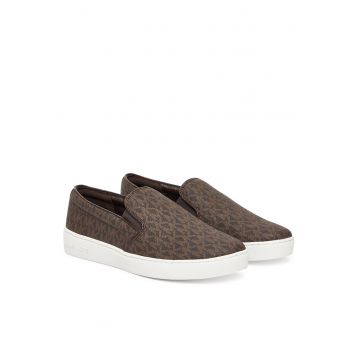 Mocasini dama -  43F7K - piele ecologica - maro - Maro