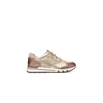 Pantofi dama -  piele naturala - auriu - elegant - Auriu