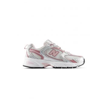 Pantofi sport 530 cu garnituri din piele intoarsa - Gri/Roz prafuit/Argintiu