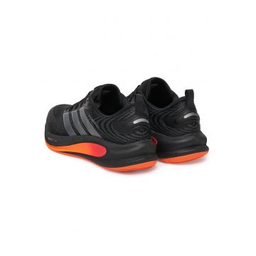 Pantofi sport barbati -  alergare - material textil - negru/portocaliu