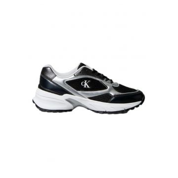 Pantofi sport barbati  HIKE RUNNER LACEUP MESH MIX dwqfqMET - Piele ecologica - Negru - Negru