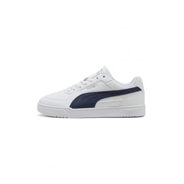 Pantofi sport Caven III din piele ecologica cu detalii perforate - Albastru inchis/Alb optic