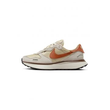 Pantofi sport cu insertii din piele intoarsa Phoenix Waffle - Gri deschis/Maro scortisoara/Maro camel