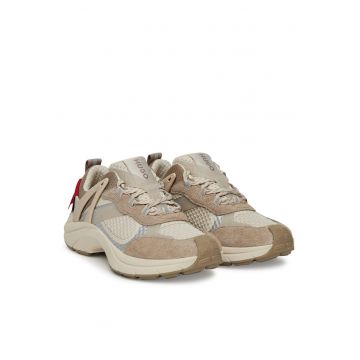 Pantofi sport dama -  piele naturala - bej -