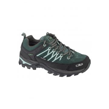Pantofi sport dama  Rigel Low - impermeabili - piele - negru/verde