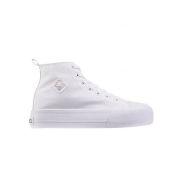 Pantofi sport dama  Viska OC - alb - fata textila - talpa exterioara inaltata