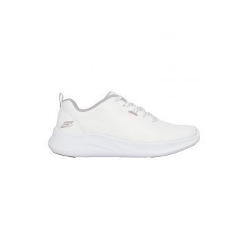 Pantofi sport din material textil Bobs Mode Flex - Gri deschis/Alb optic