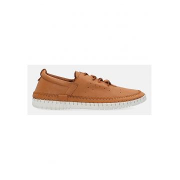 Pantofi sport din piele cu detalii cusute