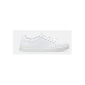 Pantofi sport din piele cu varf rotunjit