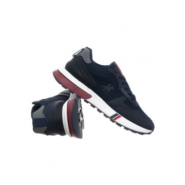 Pantofi sport din piele ecologica si material textil
